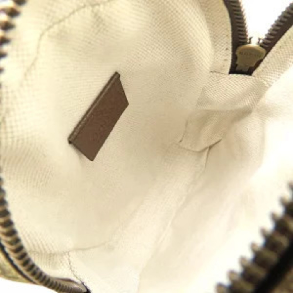 Gucci Supreme Yellow Brown Beige Leather GG Shoulder Canvas Neo Bag - Picture 7 of 9